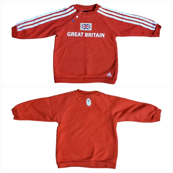 ADIDAS Great Britain Olympic Crewneck Sweater Toddler 24 Months - Picture 1 of 10